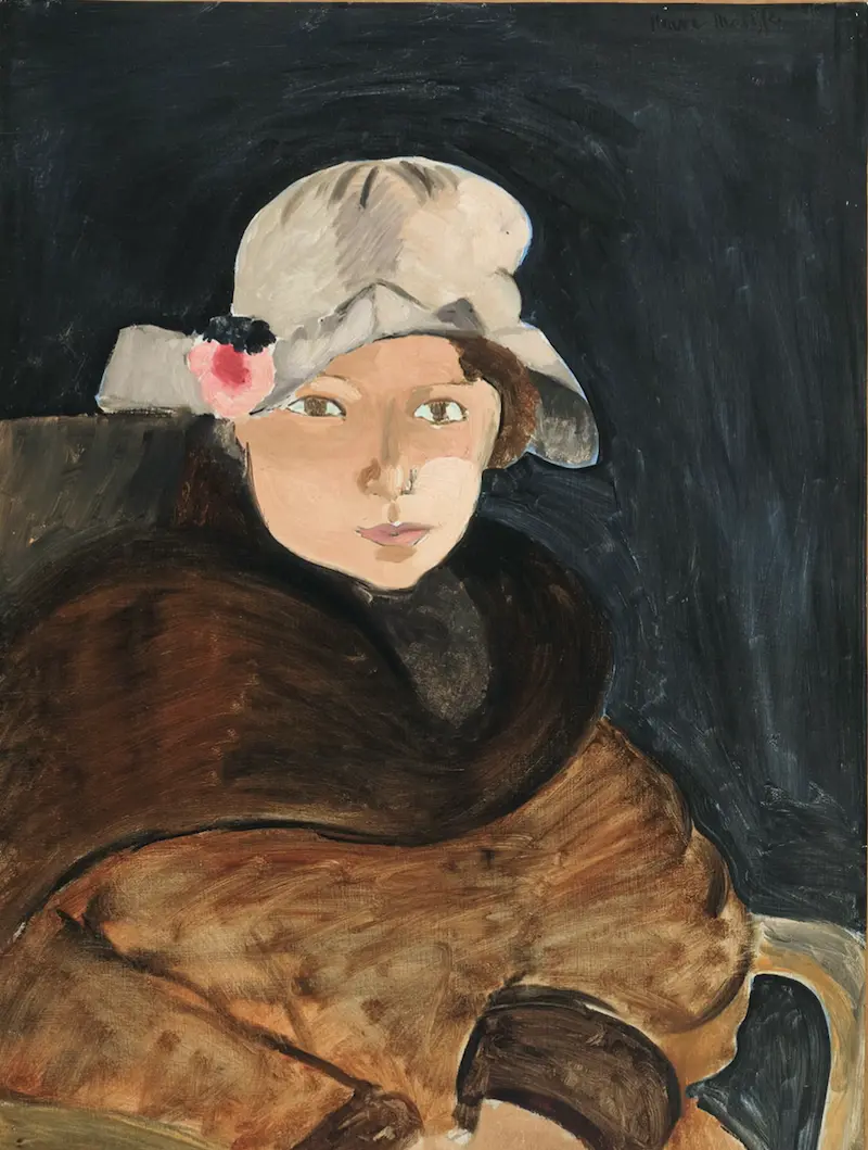 马蒂斯《马蒂斯小姐肖像》,1918年